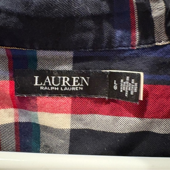 Lauren Ralph Lauren Multicolor Plaid Button Down Shirt - Picture 5 of 7